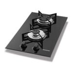 Cooktop á gás 2 bocas vidro preto Suggar