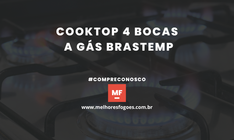 Cooktop 4 bocas a Gás Brastemp