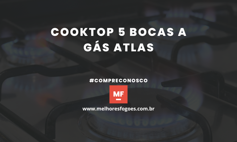 Cooktop 5 Bocas a Gás Atlas