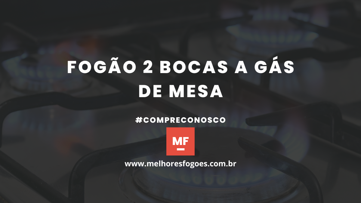 Fogão 2 Bocas a Gás de Mesa