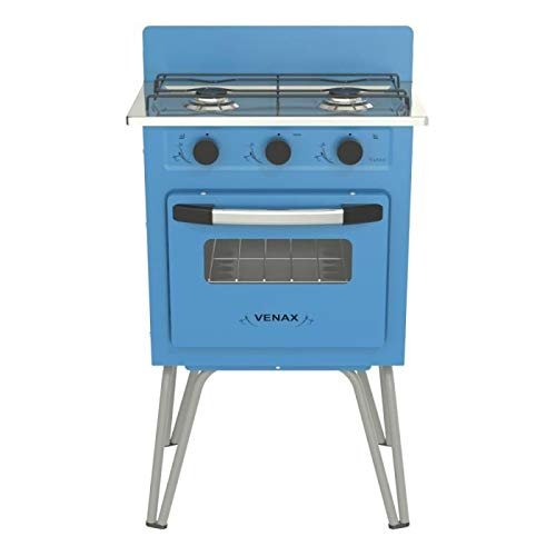 Fogão Gemini 2 Bocas Azul a Gás Venax Mesa Inox