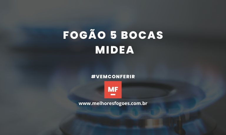 fogão 5 bocas Midea