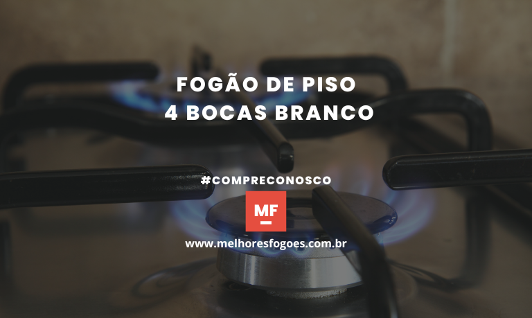 Fogão de Piso 4 Bocas Branco