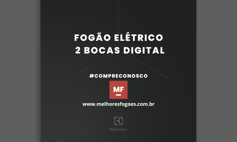 Fogão Elétrico 2 Bocas Digital