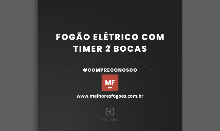 Fogão Elétrico com Timer 2 Bocas