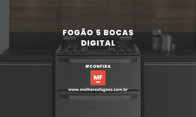 Fogão 5 Bocas Digital