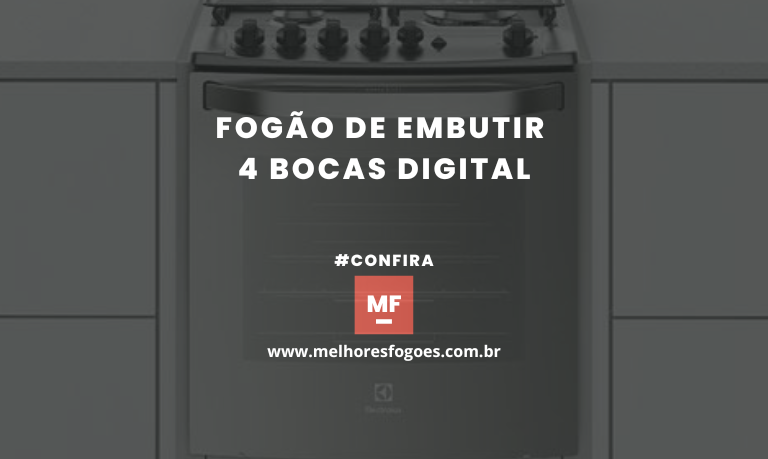 Fogão de Embutir 4 Bocas Digital