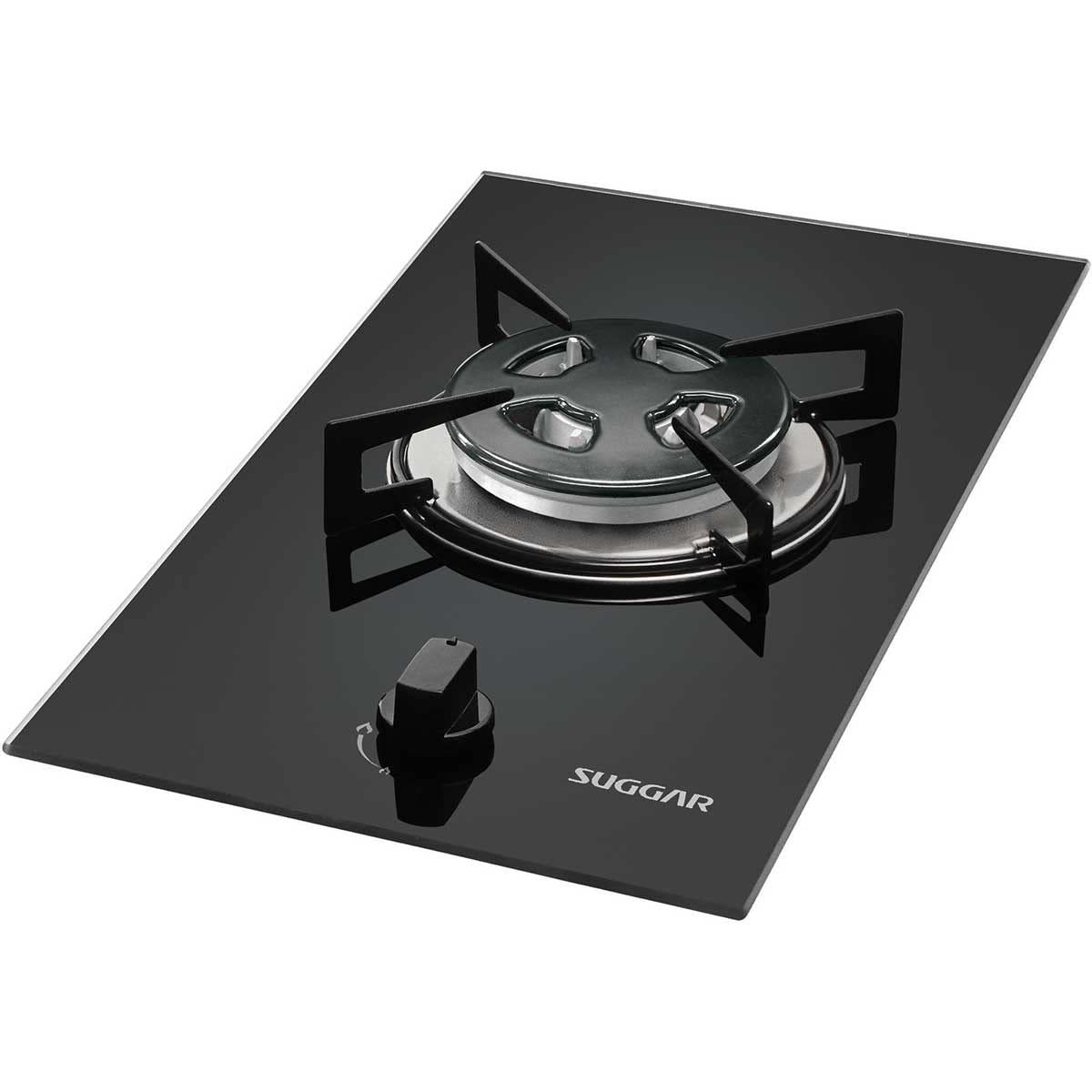 Cooktop a Gás Tripla Chama 1 Boca Preto Suggar FG0101VP Bivolt