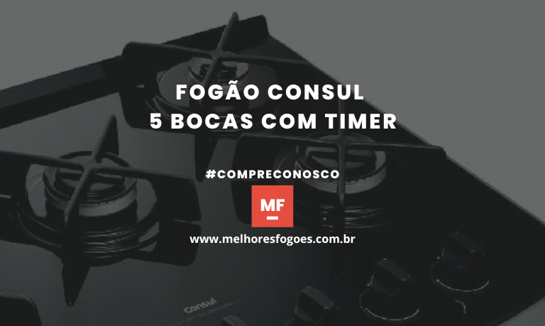 Fogão Consul 5 Bocas com Timer