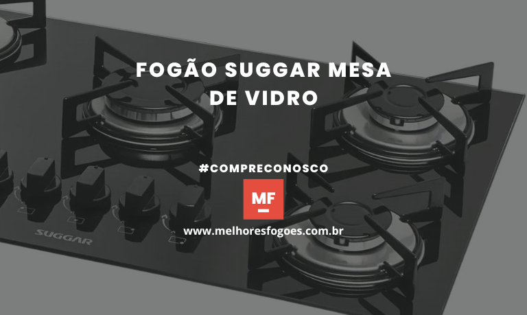 Fogão Suggar Mesa de Vidro