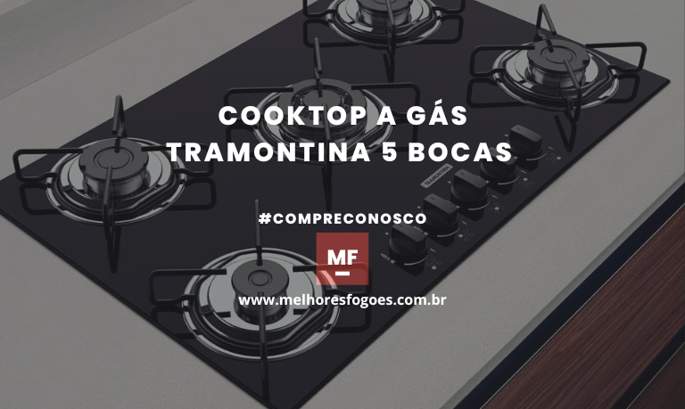 Cooktop a Gás Tramontina 5 bocas