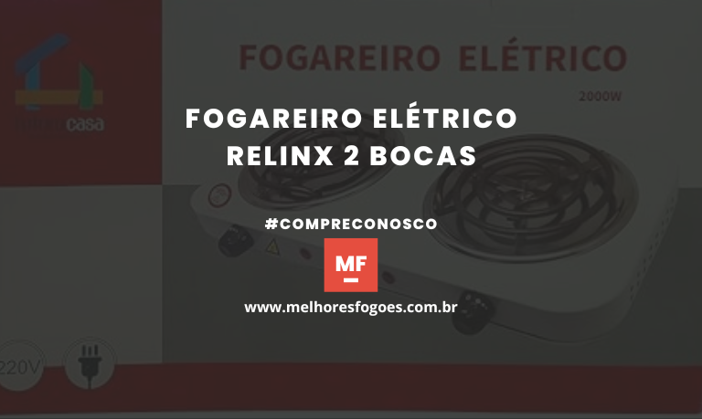 Fogareiro Elétrico Relinx 2 Bocas