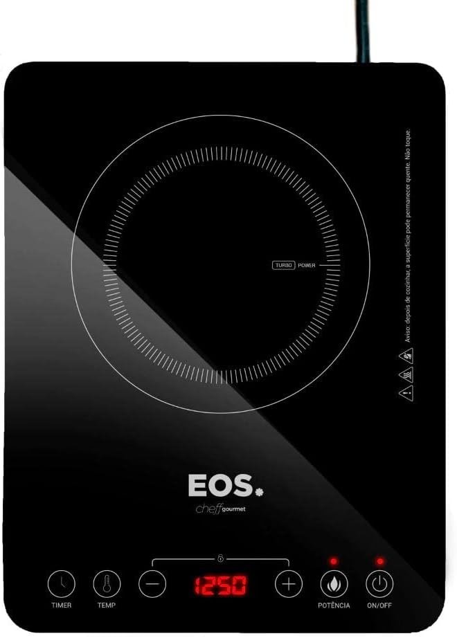 Cooktop 1 Boca por Indução ECI01PP EOS 110V ou 220V