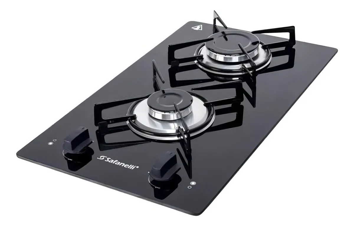Cooktop 2 bocas Safanelli Semplice Preto