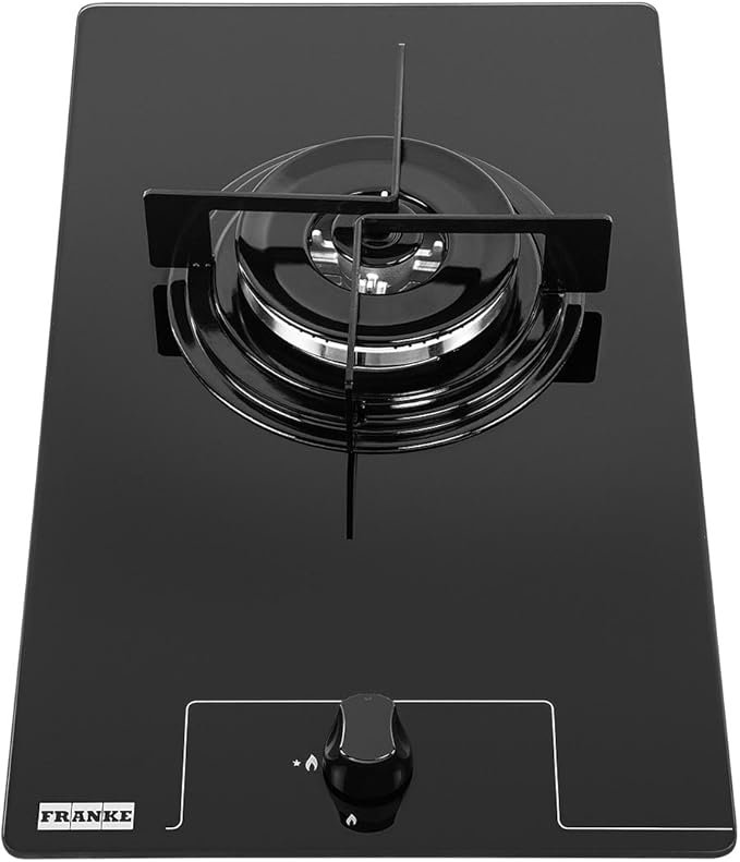 Cooktop a Gás 1 Boca Dominó Franke Preto Bivolt - Glass 30 TC