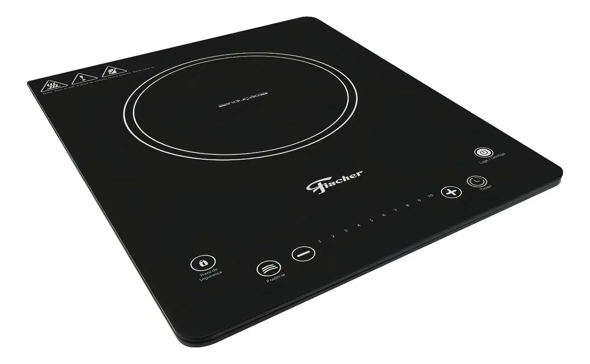 Cooktop Fischer 1Q Indução Mesa Vitrocerâmica Preta 220V