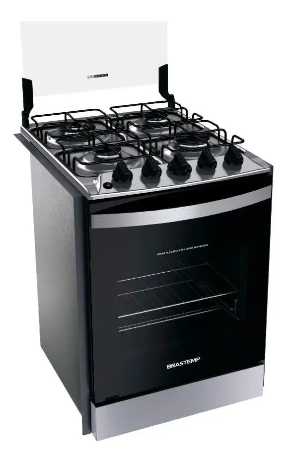 Fogão BYO4EBR de Embutir Brastemp Inox 4 Bocas Bivolt