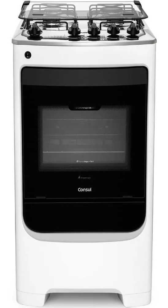 Fogão Consul 4 bocas Branco com acendimento automático Bivolt CFO4NAB