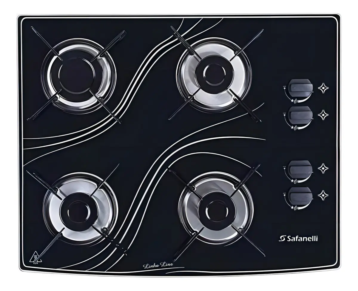 Fogão Cooktop 4Q Lines Safanelli FCL40 Bivolt