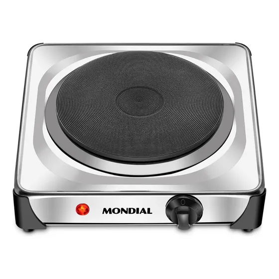 Fogão Elétrico Mondial 1 boca Fast Cook FE-04 127V INOX