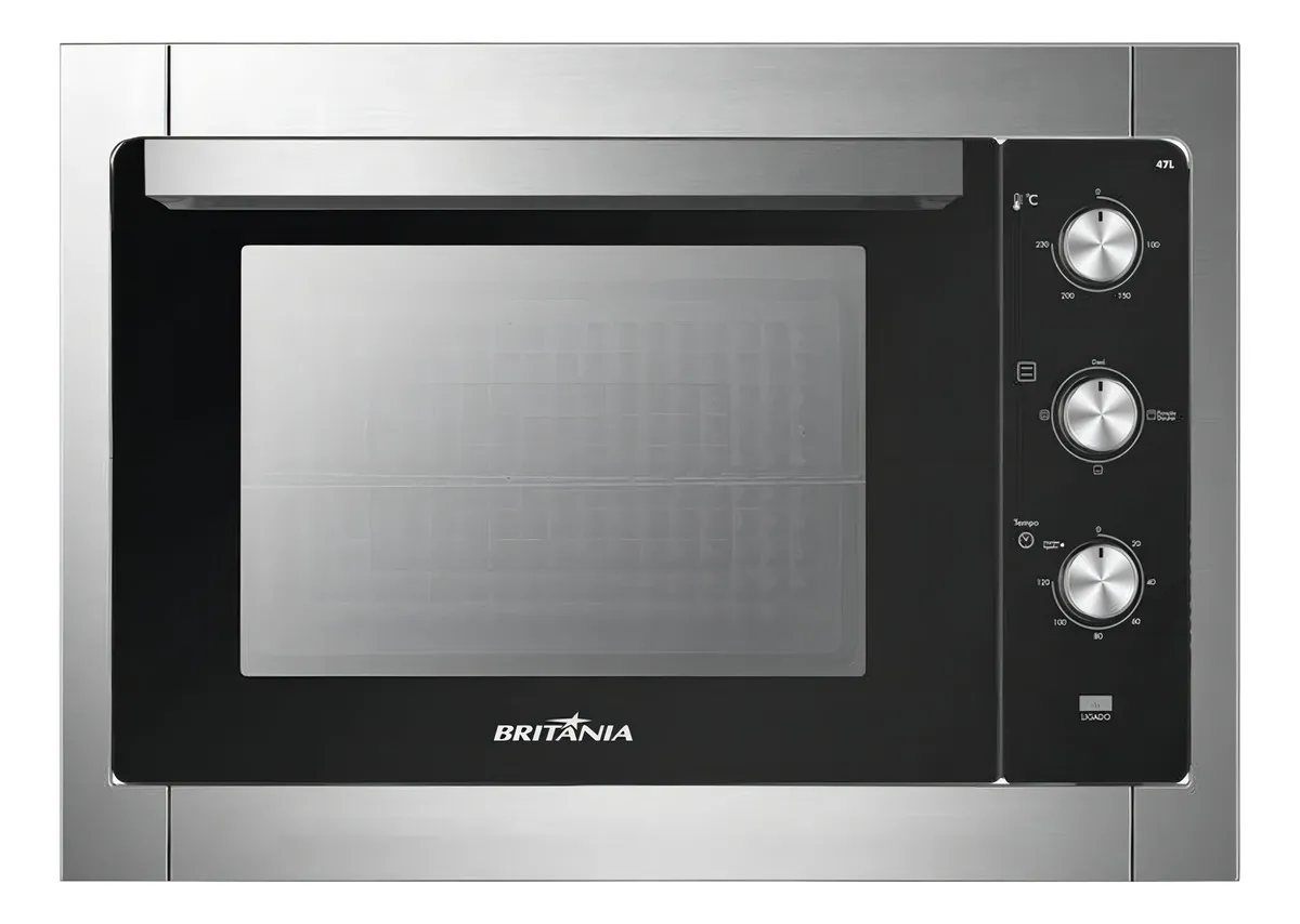 Forno de embutir elétrico Britânia BFE47P 47L