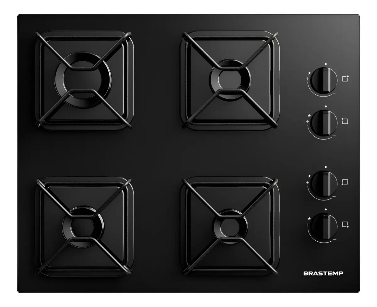 Cooktop Brastemp a Gás 4 Bocas BDD61BE