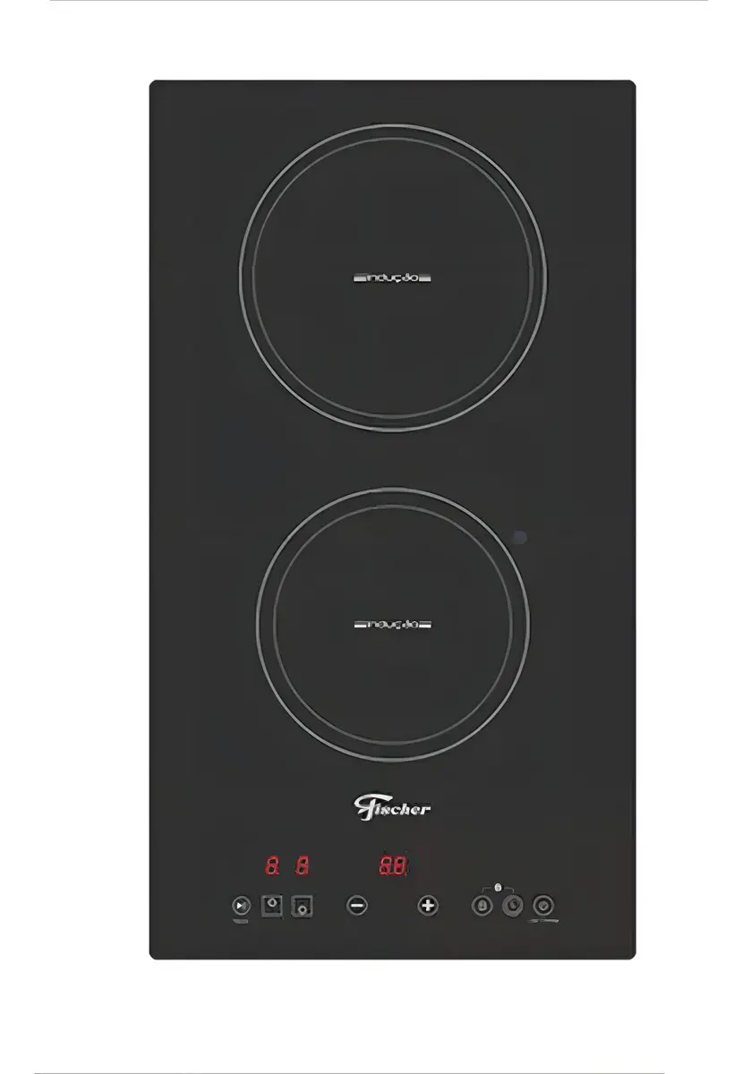 Fogão Cooktop 2Q Fischer Indução Mesa Vitrocerâmica Preto 220V
