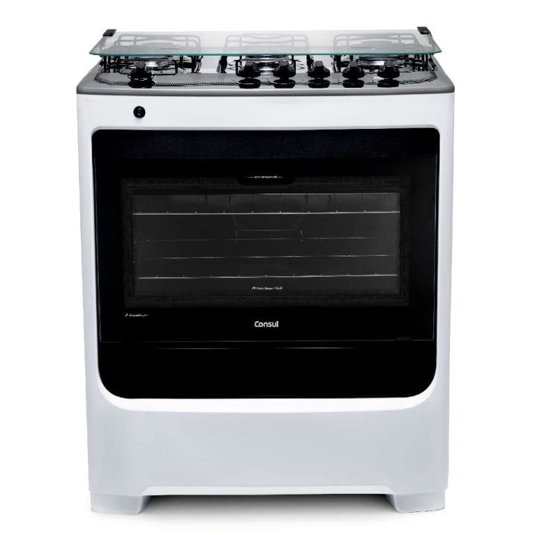 Fogão CFS5NAB Consul Branco 5 bocas com acendimento automático e botões removíveis Bivolt