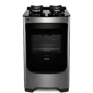 Fogao 4 Bocas Inox Com Mesa de Vidro Consul