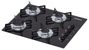 Fogao Cooktop 4 bocas Chamalux Preto