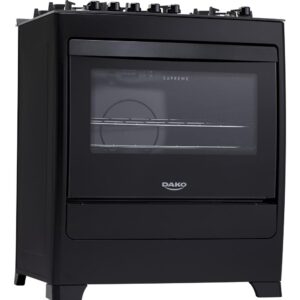 Fogao Dako Supreme 5 bocas Preto com Chama Tripla Bivolt e Acendimento Automatico