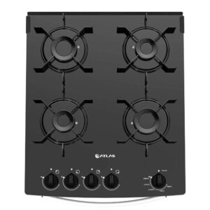 fogao 4 bocas atlas monaco top glass acendimento automatico branco