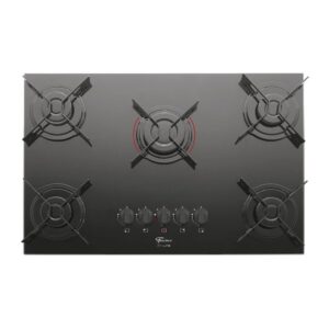 Cooktop Fischer 5 Bocas FIT LINE Gas Mesa Vidro Preto BIVOLT e bom