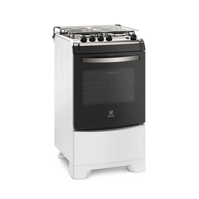 Fogao Electrolux 4 Bocas 52LBU Branco Automatico com Forno de 70L e Vidro Interno Removivel