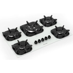 Cooktop 5 Bocas com Queimador Tripla Chama Mueller Branco