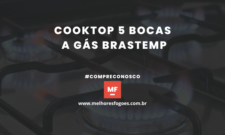 Cooktop 5 bocas a Gás Brastemp