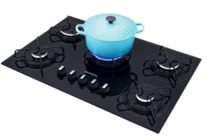 Cooktop a Gas 5 Bocas Mondial CTG 02 Bivolt Preto