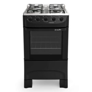 Fogao Moderatto 4 bocas Mueller Preto Fosco Acendimento Manual