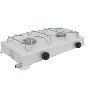 Fogao Portatil Camping Duas Bocas A Gas Branco Jolly