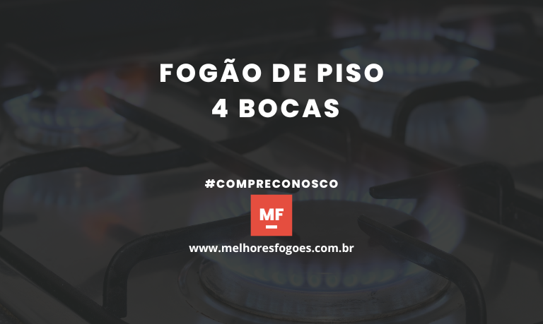 Fogao de Piso 4 bocas