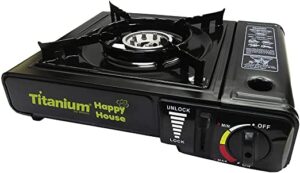 Fogareiro Fogao Camping Portatil Cartucho Gas Titanium