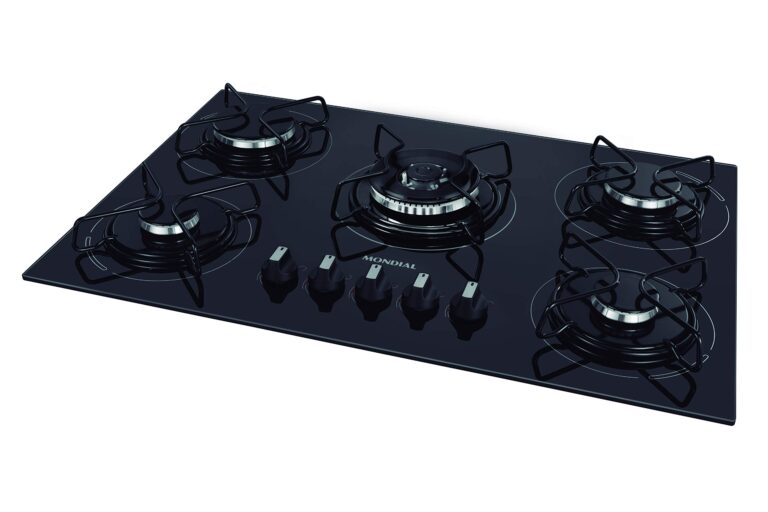 MONDIAL Cooktop a Gas 5 Bocas Tripla Chama Bivolt PretoInox CTG 03