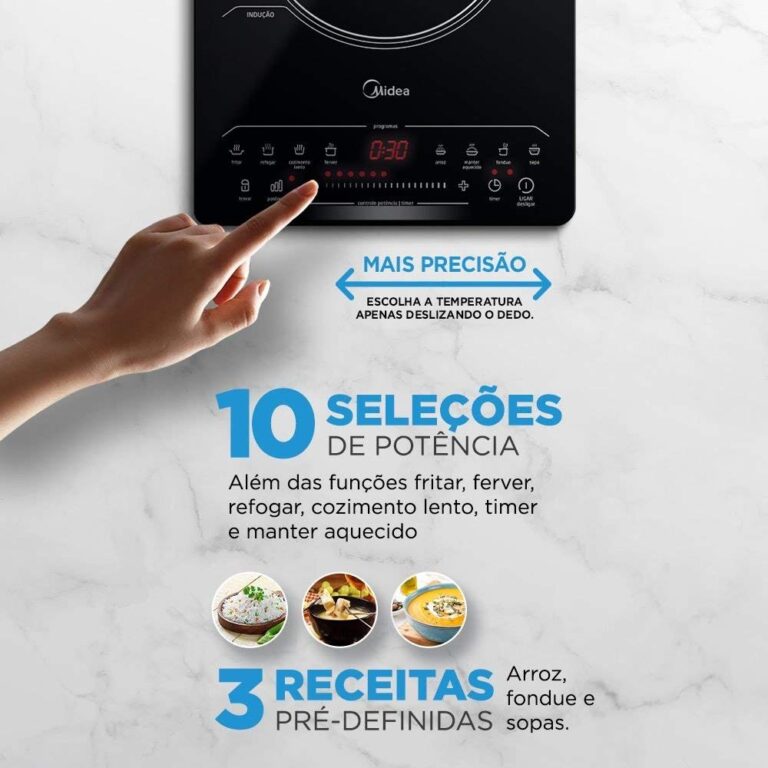 cooktop inducao midea 1 boca