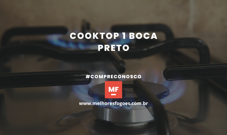 Cooktop 1 Boca Preto