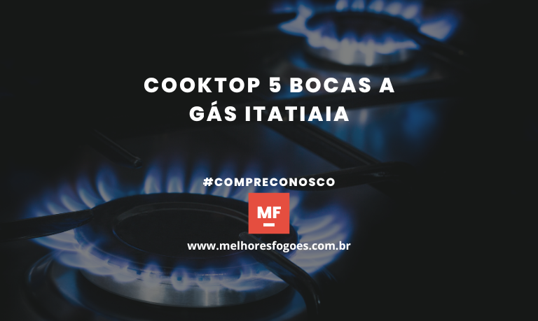 Cooktop 5 Bocas a Gás Itatiaia