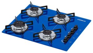 Cooktop Ultra Chama 4 bocas Chamalux Azul Bivolt