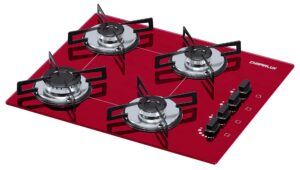 Cooktop Ultra Chama 4 bocas Chamalux Vermelho Bivolt
