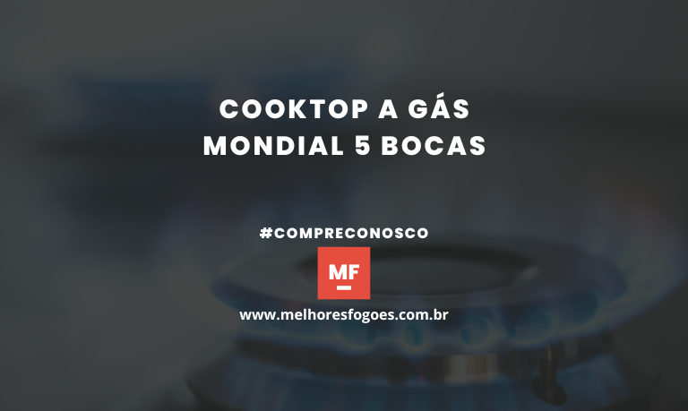 Cooktop a Gás Mondial 5 bocas