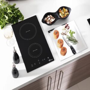 Fogão Cooktop 2Q Indução Mesa Vitrocerâmica Preta 220V Fischer (3)