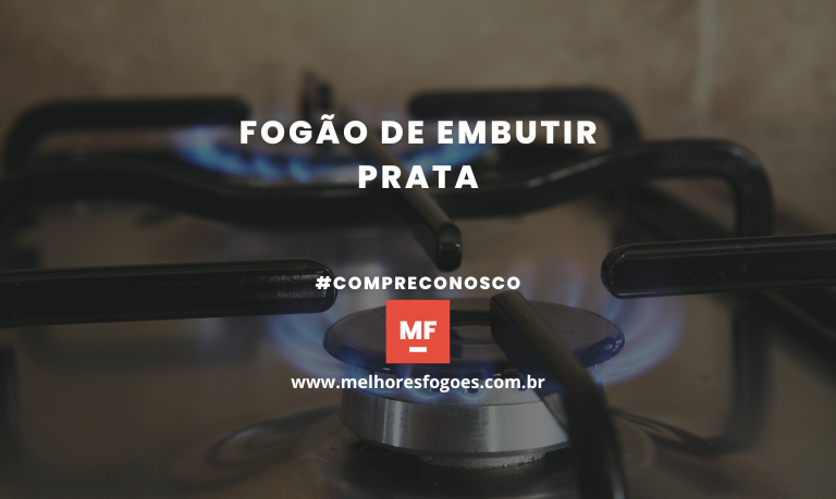 Fogão de Embutir Prata